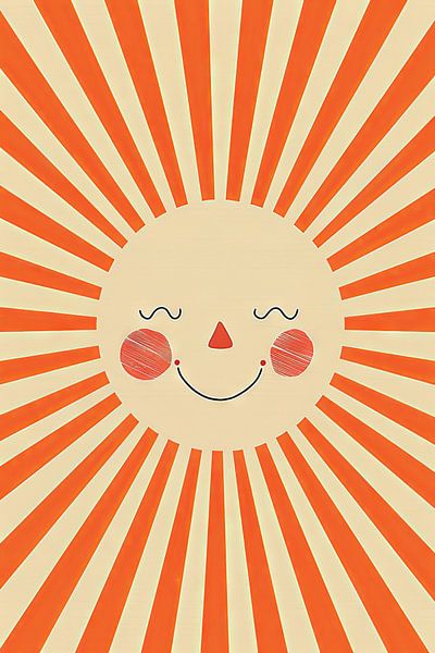 Happy sun - Children's room by Poster Art Shop