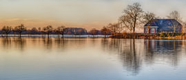Hoog water panorama van Bram de Jong