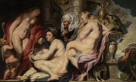 Jacob Jordaens, The Daughters of Cecrops Find the Serpent-Child Erichthonius, 1617 by Atelier Liesjes