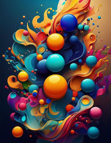 Art colours in art pattern