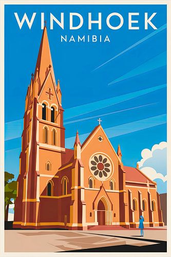 Windhoek, Namibia. by Poster Art Shop