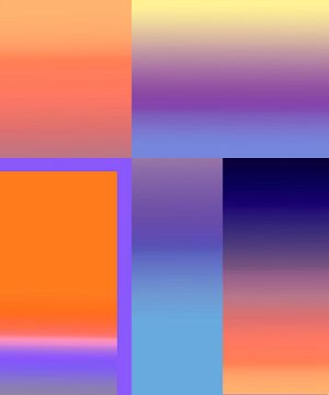 Kleurverloop, zonsondergang van Rietje Bulthuis