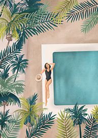 Tropical Pool Day by Nadjaa