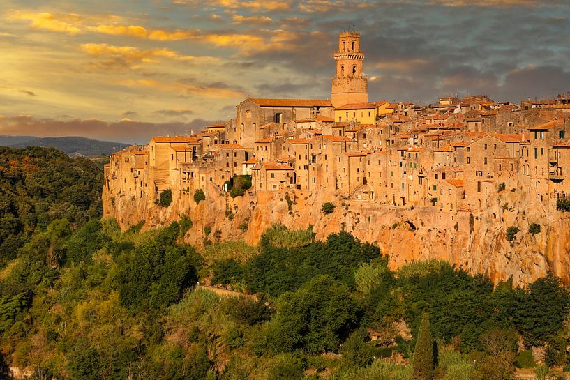 Pitigliano at sunrise by Markus Lange
