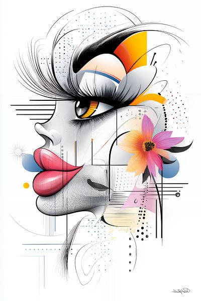 kunstachtige en grappige whimsical karikatuur van Gelissen Artworks