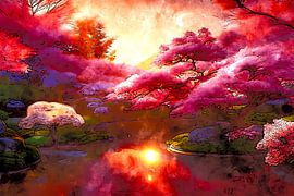 Japanese Garden by The Art of Mark Fischer