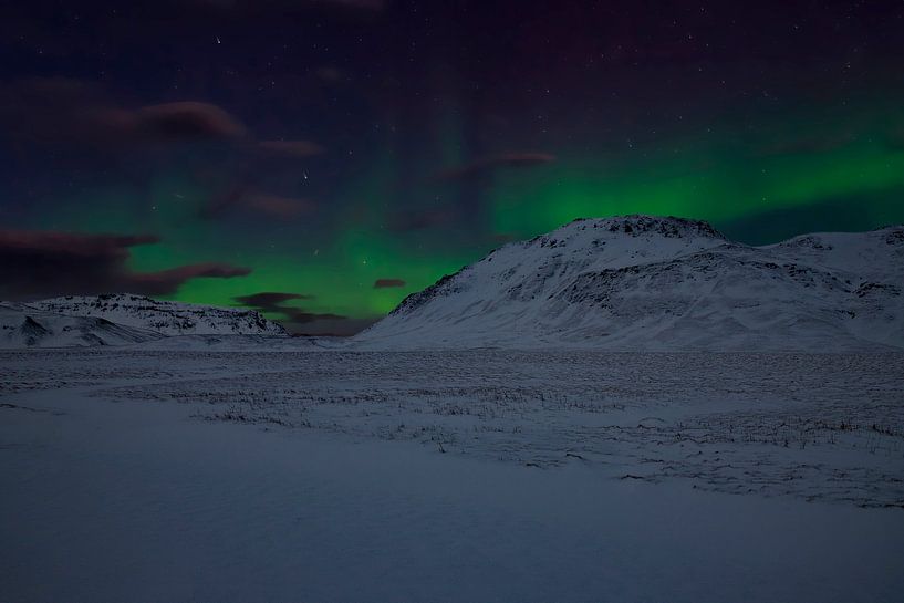 Aurora Borealis on Iceland, the Northern Lights. by Gert Hilbink