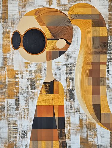 Femme moderne - Grandes lunettes