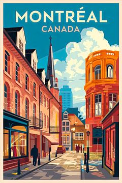 Montréal, Canada by Poster Art Shop