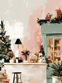 Pastel Christmas Interior Celebration by Mosaic Dialogue