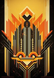 Art Deco Kunstdruk Poster Print Muurkunst van Niklas Maximilian