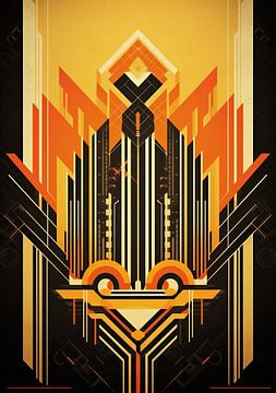 Art Deco Kunstdruk Poster Print Muurkunst van Niklas Maximilian