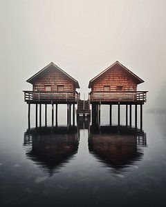 Hütten auf dem See