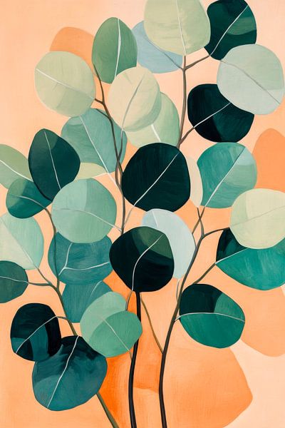 Blätter Arrangement von Poster Art Shop