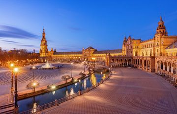 Plaza d'España, Sevilla, Spanje van Adelheid Smitt