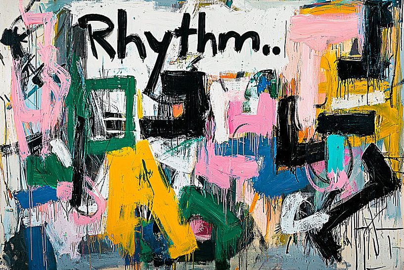 Abstract rhythm with vibrant colours by Art & Soul Creations