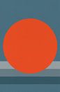 Sonne, Mond, Ozean. Ikigai. Abstrakte minimalistische Zen-Kunst IX von Dina Dankers Miniaturansicht