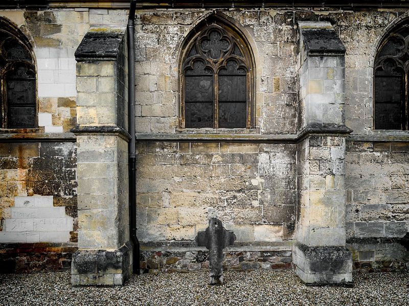 Mergel Kasteelmuur tuinposter van Danny den Breejen