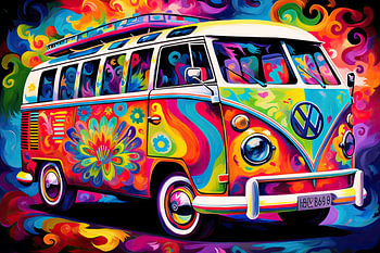 Volkswagen hippie bus