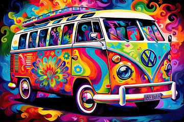Volkswagen hippie bus sur Imagine