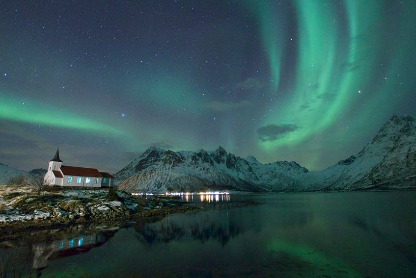 Noorderlicht in Noorwegen by margriet kersbergen 