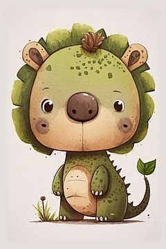 Illustration eines Dino-Babys von Your unique art