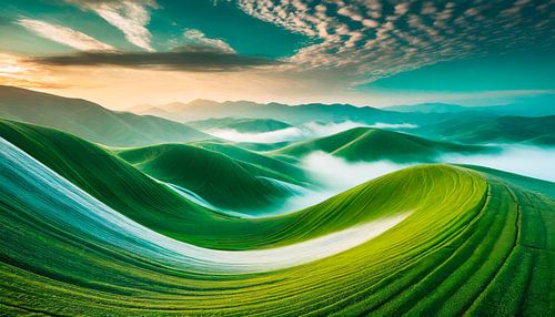 Landschap met wolken