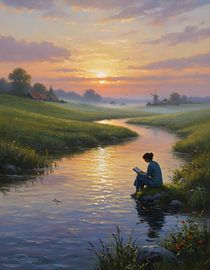 Sunset Over Crystal River by Regan Frederick