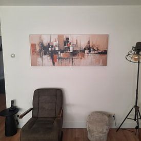 Klantfoto: Abstracte Kunst No.492 van Blikvanger Schilderijen, op canvas