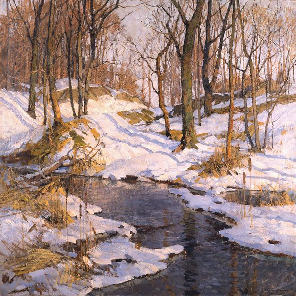 Frederick John Mulhaupt-Februar-Sonne. von finemasterpiece