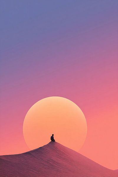 Méditation au coucher du soleil par Mosaic Dialogue