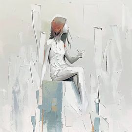 Femme abstraite | Femme assise