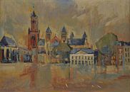 Saint Servatius at the Vrijthof in Maastricht by Nop Briex thumbnail