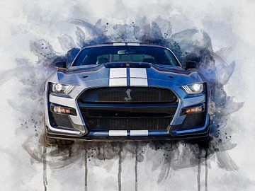 2022 Mustang Shelby Gt500 Heritage Editie 16 van Pictura Designs