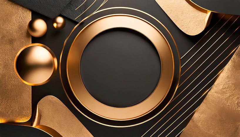 Design doré avec des formes par Mustafa Kurnaz