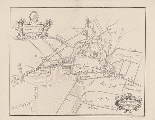 Plan de la ville d'Utrecht et des fortifications, anonyme, 1856