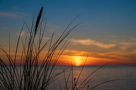 Sunset at Lyngby beach by Derlach Photography