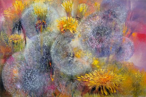 Spring - dandelions and dandelions by Annette Schmucker