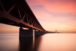 Sonnenuntergang über der Öresundbrücke