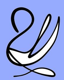 Strichzeichnung, Schwan ? von Joyce Kuipers