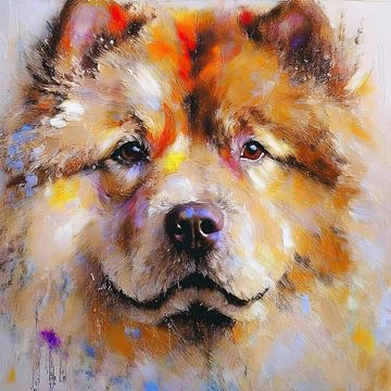 Chow chow (dog) by Marjolein Deelen