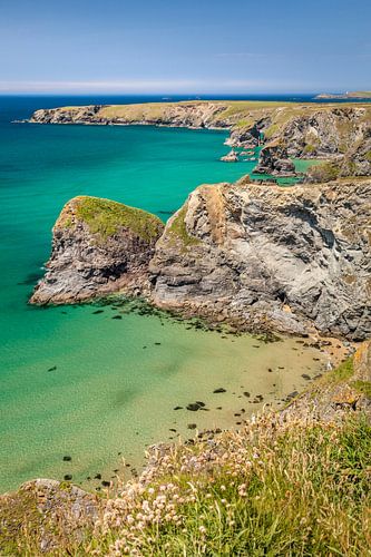 Bedruthan Steps kust bij Padstow, Cornwall