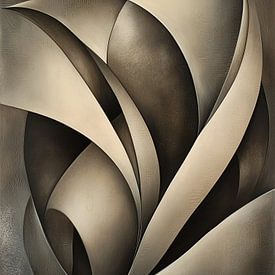 Beige Formen | Mehrschichtige Beige- und Taupe-Formen von Moderne Kollektion