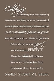 Collègues - Marron foncé sur Sandra Hazes