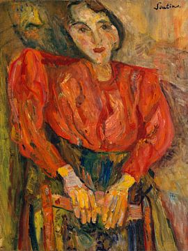 Vrouw in rode blouse, Chaim Soutine