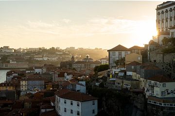 Zonsondergang in Porto, Portugal