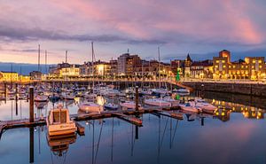 Abend in Gijon, Spanien