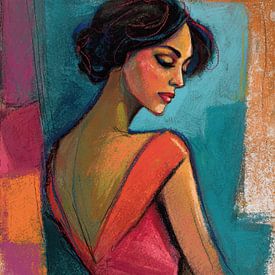 Mount Zion Frauen Gemälde von Abstraktes Gemälde