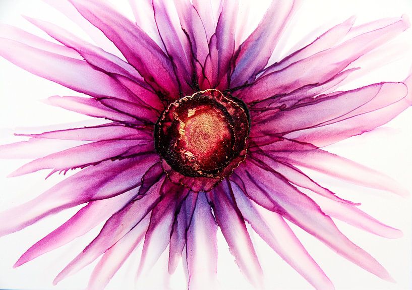 Sommerblume in Rot von Joke Gorter