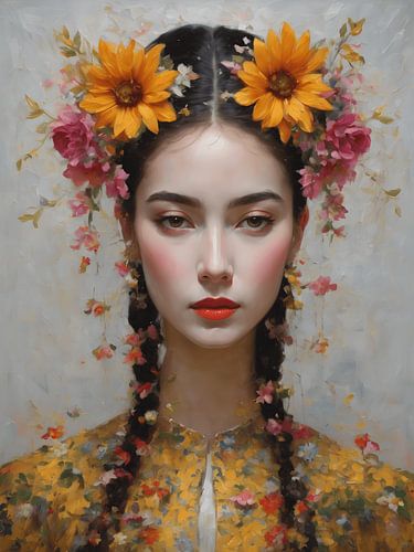 Indische vrouw fine art